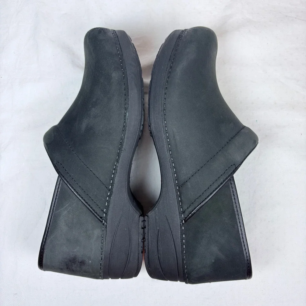 Dansko XP 2.0 Men Burnished Black Nubuck Clogs Slip On  Professional  44 10.5
